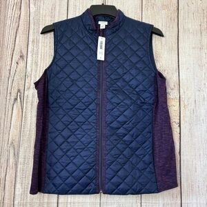 Weekends By Chicos Womens Quilted Lightweight Vest size 2 or Large